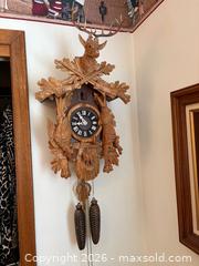 MaxSold Auction: Hunting-Motif Cuckoo Clock, Carved Wood, Mechanical - Brantford (Ontario, Canada) PARTNER MANAGED Estate Sale Online Auction - Marshall Street