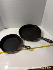 MaxSold Auction: Pair of Vintage Cast Iron Skillets - Brantford (Ontario, Canada) PARTNER MANAGED Estate Sale Online Auction - Marshall Street