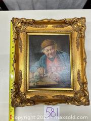 MaxSold Auction: Hein Konig Oil on Canvas Portrait in Gilt Ornate Frame, Approx. 11 x 9 in - Warwick (Rhode Island, USA) SELLER MANAGED Reseller Online Auction - Warwick Avenue
