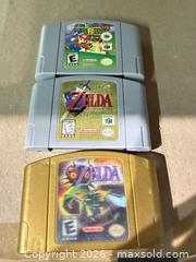 MaxSold Auction: Nintendo 64 Cartridges - Zelda Majora's Mask, Zelda Ocarina, Super Mario 64 - Warwick (Rhode Island, USA) SELLER MANAGED Reseller Online Auction - Warwick Avenue