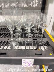 MaxSold Auction: Set of 8 Lalique Roxanne Stemware with Frosted Figurine Stem Detail - Warwick (Rhode Island, USA) SELLER MANAGED Reseller Online Auction - Warwick Avenue