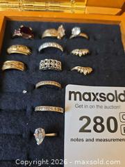 MaxSold Auction: 14k Gold Stamped Rings with CZ stones. - Aurora (Colorado, USA) SELLER MANAGED Estate Sale Online Auction - East Lasalle Place