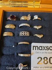 MaxSold Auction: 14k Gold Stamped Rings with CZ stones. - Aurora (Colorado, USA) SELLER MANAGED Estate Sale Online Auction - East Lasalle Place