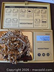 MaxSold Auction: 14K Yellow Gold Bracelet & Necklace with Clear CZ Accents, 48.0 g - Aurora (Colorado, USA) SELLER MANAGED Estate Sale Online Auction - East Lasalle Place