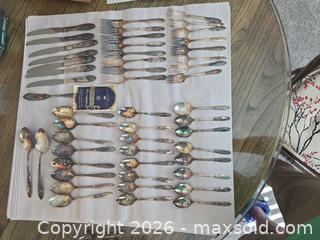MaxSold Auction: 1847 Rogers Bros Silverplate Ornate Flatware & Serving Set (30–50 pc) - Aurora (Colorado, USA) SELLER MANAGED Estate Sale Online Auction - East Lasalle Place