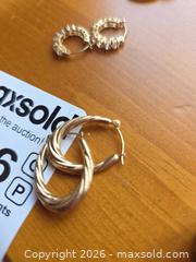 MaxSold Auction: (3) 14k Solid Gold Yellow-Tone Hoop Earrings - Aurora (Colorado, USA) SELLER MANAGED Estate Sale Online Auction - East Lasalle Place