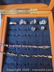 MaxSold Auction: 925 Stamped Rings & Bracelets with Colored Stones - Aurora (Colorado, USA) SELLER MANAGED Estate Sale Online Auction - East Lasalle Place