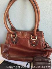 MaxSold Auction:  Fossil large leather bag plus Assorted Handbag, Wallets & Pouches, Medium - Aurora (Colorado, USA) SELLER MANAGED Estate Sale Online Auction - East Lasalle Place