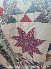 MaxSold Auction: Hand-Quilted Patchwork Full/Double Quilt with Star Blocks - Aurora (Colorado, USA) SELLER MANAGED Estate Sale Online Auction - East Lasalle Place