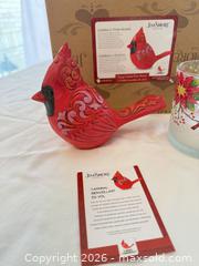 MaxSold Auction: Jim Shore Cardinal Holiday Figurine Set with Glass Votive - Aurora (Colorado, USA) SELLER MANAGED Estate Sale Online Auction - East Lasalle Place