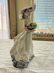 MaxSold Auction: Lladró Porcelain Figurine 5790 Girl with Flowers - Aurora (Colorado, USA) SELLER MANAGED Estate Sale Online Auction - East Lasalle Place