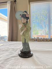MaxSold Auction: Lladró Porcelain Geisha Woman Figurine with Parasol - Aurora (Colorado, USA) SELLER MANAGED Estate Sale Online Auction - East Lasalle Place