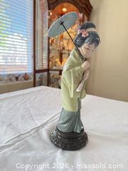MaxSold Auction: Lladró Porcelain Geisha Woman Figurine with Parasol - Aurora (Colorado, USA) SELLER MANAGED Estate Sale Online Auction - East Lasalle Place