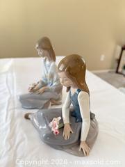 MaxSold Auction: Lladró Porcelain Pair of Girl & Floral Figurines - Aurora (Colorado, USA) SELLER MANAGED Estate Sale Online Auction - East Lasalle Place
