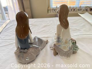 MaxSold Auction: Lladró Porcelain Pair of Girl & Floral Figurines - Aurora (Colorado, USA) SELLER MANAGED Estate Sale Online Auction - East Lasalle Place