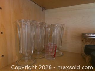 MaxSold Auction: Mixed glassware & drinkware lot with mugs, jars, pitcher - Aurora (Colorado, USA) SELLER MANAGED Estate Sale Online Auction - East Lasalle Place