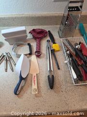 MaxSold Auction: Mixed Kitchen Utensil Set 6–15 Pieces Stainless Steel & Silicone - Aurora (Colorado, USA) SELLER MANAGED Estate Sale Online Auction - East Lasalle Place