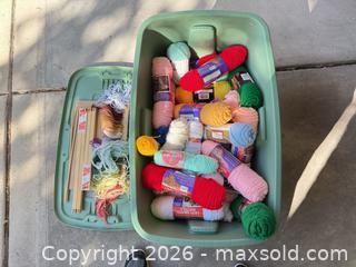 MaxSold Auction: Mixed Yarn Assortment — Worsted Weight Skeins (16–30) - Aurora (Colorado, USA) SELLER MANAGED Estate Sale Online Auction - East Lasalle Place