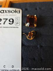 MaxSold Auction: Pair of Vintage 18k Goldfilled Citrine Cocktail Solitaire Rings - Aurora (Colorado, USA) SELLER MANAGED Estate Sale Online Auction - East Lasalle Place