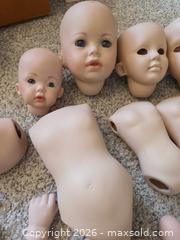 MaxSold Auction: Porcelain/Bisque Doll Parts with Identified Maker Mark - Aurora (Colorado, USA) SELLER MANAGED Estate Sale Online Auction - East Lasalle Place