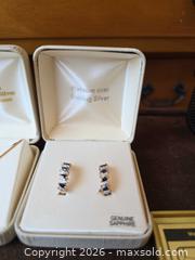 MaxSold Auction: Sapphire and Diamond Jewelry Set - Necklace, Earrings & Studs - Aurora (Colorado, USA) SELLER MANAGED Estate Sale Online Auction - East Lasalle Place