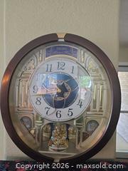 MaxSold Auction: Seiko Melodies in Motion Large Wall Clock, Brown Wood-Tone - Aurora (Colorado, USA) SELLER MANAGED Estate Sale Online Auction - East Lasalle Place