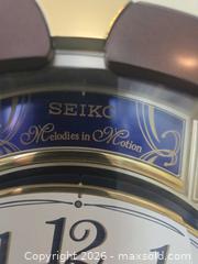MaxSold Auction: Seiko Melodies in Motion Large Wall Clock, Brown Wood-Tone - Aurora (Colorado, USA) SELLER MANAGED Estate Sale Online Auction - East Lasalle Place