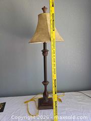 MaxSold Auction: Traditional Antique-Style Metal and Wood Table Lamp with Bell Shade - Aurora (Colorado, USA) SELLER MANAGED Estate Sale Online Auction - East Lasalle Place