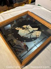 MaxSold Auction: Elvis Presley mirrored wall clock 15"x15" - Coquitlam (British Columbia, Canada) SELLER MANAGED Downsizing Online Auction - Lost Lake Drive