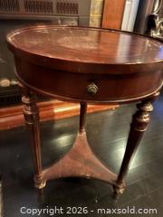 MaxSold Auction: Oval Drum Table 20"x28" - Coquitlam (British Columbia, Canada) SELLER MANAGED Downsizing Online Auction - Lost Lake Drive