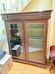 MaxSold Auction: Cherry Wood China Cabinet with 2 Glass Doors - Saanich (British Columbia, Canada) PARTNER MANAGED Moving Online Auction - Arbutus Road (CONDO)