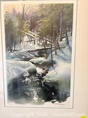 MaxSold Auction: Framed giclée landscape print, 24 x 32 in, gold frame - Saanich (British Columbia, Canada) PARTNER MANAGED Moving Online Auction - Arbutus Road (CONDO)