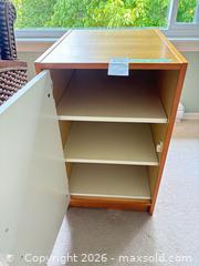 MaxSold Auction: Light Wood & White Wood Veneer Storage Cabinet, 1 Door - Saanich (British Columbia, Canada) PARTNER MANAGED Moving Online Auction - Arbutus Road (CONDO)