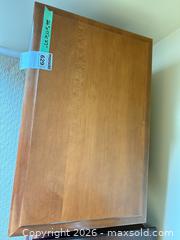 MaxSold Auction:  Medium Brown Nightstand with Drawer & Cabinet - Saanich (British Columbia, Canada) PARTNER MANAGED Moving Online Auction - Arbutus Road (CONDO)