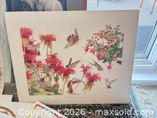 MaxSold Auction: Mixed Lot of 6-10 Large Art Prints & Posters (Wildlife, Botanical) - Saanich (British Columbia, Canada) PARTNER MANAGED Moving Online Auction - Arbutus Road (CONDO)
