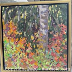 MaxSold Auction: Original Oil Impasto Autumn Landscape by P. T. Anderson, 13.5 x 13.75 - Saanich (British Columbia, Canada) PARTNER MANAGED Moving Online Auction - Arbutus Road (CONDO)