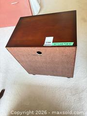 MaxSold Auction: Small Dark Brown Engineered Wood Bookshelf - Saanich (British Columbia, Canada) PARTNER MANAGED Moving Online Auction - Arbutus Road (CONDO)