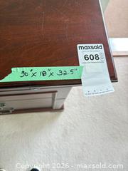 MaxSold Auction: Traditional Mahogany Wood Nightstand with 4 Drawers - Saanich (British Columbia, Canada) PARTNER MANAGED Moving Online Auction - Arbutus Road (CONDO)