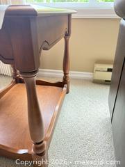 MaxSold Auction: Traditional Vilas Wood End/Side Table 20 x 26 x 24 in - Saanich (British Columbia, Canada) PARTNER MANAGED Moving Online Auction - Arbutus Road (CONDO)