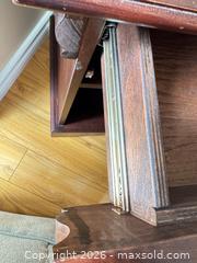 MaxSold Auction: Wood Nightstand End Table, Dark Cherry Mahogany - Saanich (British Columbia, Canada) PARTNER MANAGED Moving Online Auction - Arbutus Road (CONDO)