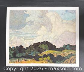 MaxSold Auction: Hand Signed Group of Seven Lithograph by A.J. Casson “Sunlit Hill” 20 x 24 with COA - Stunning  - Prince Edward County(Ontario, Canada) PARTNER MANAGED Reseller Online Auction - Loyalist Parkway