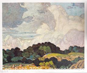 MaxSold Auction: Hand Signed Group of Seven Lithograph by A.J. Casson “Sunlit Hill” 20 x 24 with COA - Stunning  - Prince Edward County(Ontario, Canada) PARTNER MANAGED Reseller Online Auction - Loyalist Parkway