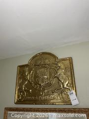 MaxSold Auction: Brass Coat Of Arms A - Greater Napanee (Ontario, Canada) PARTNER MANAGED Estate Sale Online Auction - Camden Road