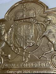 MaxSold Auction: Brass Coat Of Arms A - Greater Napanee (Ontario, Canada) PARTNER MANAGED Estate Sale Online Auction - Camden Road