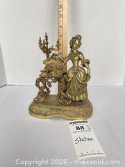 MaxSold Auction: Brass Victorian-Rococo Revival Figurine with Candelabra O - Richland Township (Pennsylvania, USA) PARTNER MANAGED Moving Online Auction - Winterthur Lane