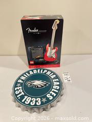 MaxSold Auction: LEGO Fender Stratocaster Ideas Set with Philadelphia Eagles Sign B3 - Richland Township (Pennsylvania, USA) PARTNER MANAGED Moving Online Auction - Winterthur Lane
