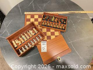 MaxSold Auction: Medieval Themed Chess Set with Wooden Folding Board BS2 - Richland Township (Pennsylvania, USA) PARTNER MANAGED Moving Online Auction - Winterthur Lane