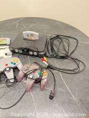 MaxSold Auction: Nintendo 64 Console with Controllers, 2 Games & AV Cable BS1 - Richland Township (Pennsylvania, USA) PARTNER MANAGED Moving Online Auction - Winterthur