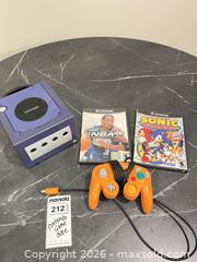 MaxSold Auction: Nintendo GameCube Console Indigo with Wired Controllers & 2 Games BS1 - Richland Township (Pennsylvania, USA) PARTNER MANAGED Moving Online Auction - Winterthur