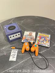 MaxSold Auction: Nintendo GameCube Console Indigo with Wired Controllers & 2 Games BS1 - Richland Township (Pennsylvania, USA) PARTNER MANAGED Moving Online Auction - Winterthur